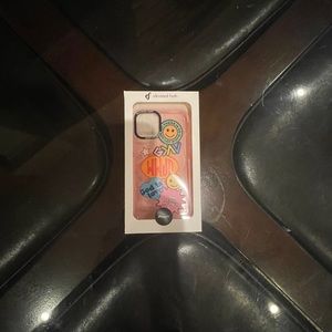 pink transparent phone case